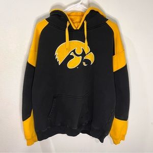 Vintage Iowa Hawkeyes Sweatshirt Mens XL University Spellout Hoodie NCAA 90s